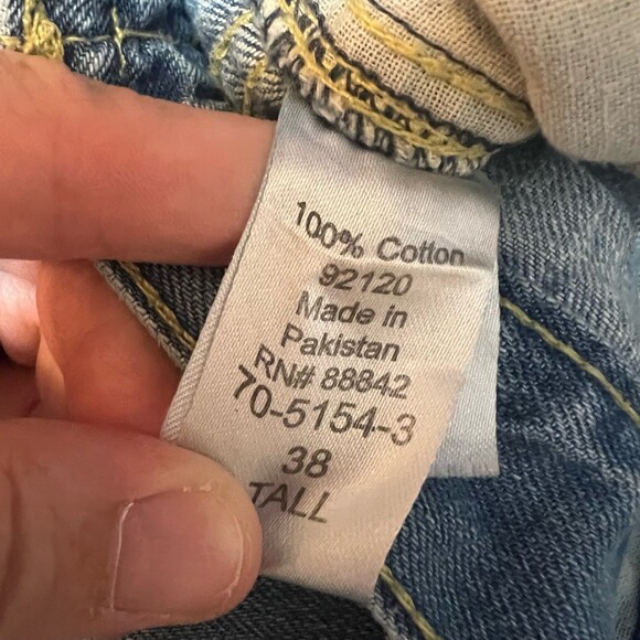 Liberty Blues Denim Shorts Mens Size 38 Tall Jeans Casual Workwear Rugged Jorts - Picture 5 of 16